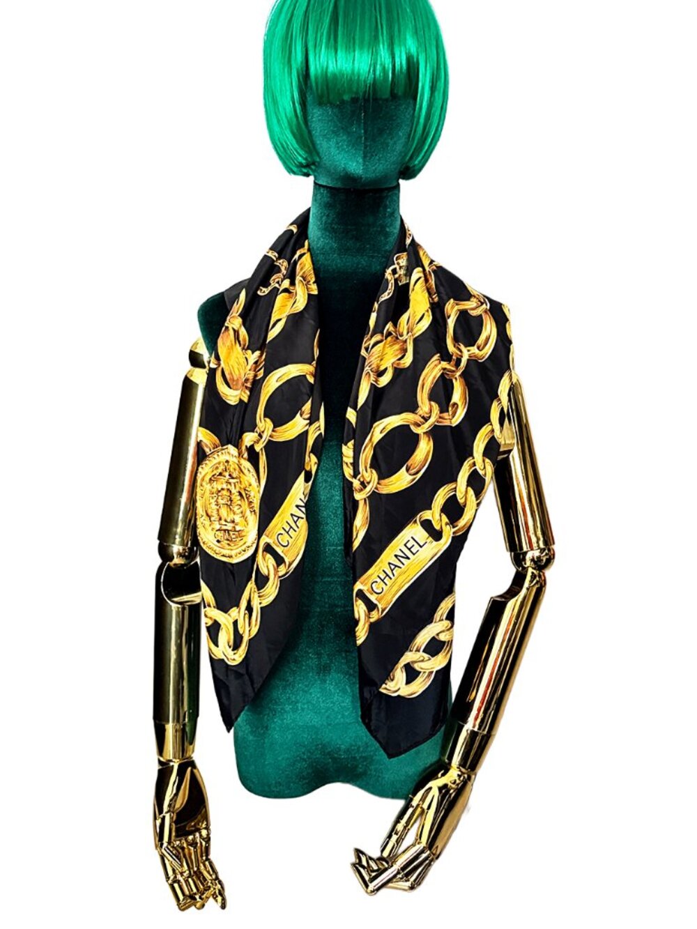 Chanel Silk Vintage Scarf 100% Silk